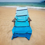Olima OLV4010 OLIMA „TURQUOISE WAVE BEACH VELOUR TOWEL (olv4010mu-90x180) - ajandektargykozpont