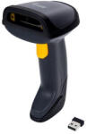 Equip Kézi Vonalkód olvasó - 351023 (1D, lézeres, állvánnyal, vezeték nélküli, fekete) (351023) - alarmtrade