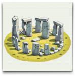  Gyémántszemes kirakó - Stonehenge 2 Méret: 50x50cm, Keretezés: Műanyagtáblával, Gyémántok: Kerek