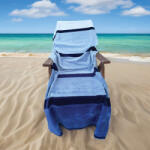 Olima OLV4020 OLIMA „BLUE WAVE BEACH VELOUR TOWEL (olv4020mu-90x180) - polokozpont