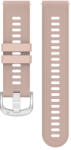 Ricardo Curea de silicon 18mm (pentru Garmin Venu 2S, Vívoactive 4S, Forerunner 265S, Venu 3S, etc. ), bej, eliberare rapidă