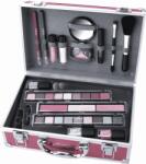 ZmileCosmetics Trusa de machiaj "Merry Berry", 38 de piese, fard de ochi, obraz, iluminator, constructie sprancene, luciu de buze, rimel, creion ochi si buze, pensule, burete, oje si oglinda (SCHMINK1391)