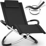 Tillvex Scaun balansoar gradina, 166 x 74 x 81 cm, negru, capacitate 180 kg (TVRLG-003)