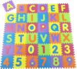 Juskys Covoras puzzle "Kim" din spuma cu litere alfabet si cifre, set 86 piese, 31.5 x 31.5 cm, 3, 57 m2 (ENR-JSK-8puzma001)