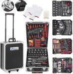 Tresko Set Trusa scule universala Tresko cu 735 piese crom-vanadiu + troler aluminiu-antracit (wzkf13) Trusa unelte
