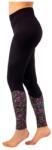 Jozanek_Feed Leggings cu talie înaltă pentru femei, negru + flori abstracte S (LEGDAM-MH-CER-ABKV-S)