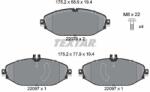 TEXTAR set placute frana, frana disc TEXTAR 2207601 - piesa-auto