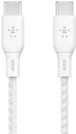 Belkin Cablu Date Belkin Braided USBC C 2.0 100W 3m Alb (BEL-0024)