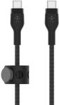 Belkin Cablu Date Belkin Boost Charge USB-C TO USB-C 2.0 Braided Silicone 1m Negru (BEL-0121)