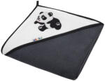 AKUKU Prosop de baie cu gluga 100x100cm 100% bumbac Akuku Panda Grafit