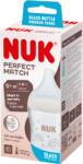 Nuk Biberon din sticla Perfect Match, tetina marimea S, 120ml, Nuk