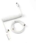 KEYCHRON Coiled Aviator USB-C -> USB-C M/M Adatkábel 1.36m Fehér - 90°/Egyenes CAB-9