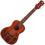 Luna Lizard Lizard/Leaf design Ukulele concert (UKE-MO-MAH-L)