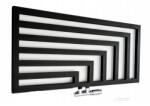 REGNIS Kreon Zenit, fűtőelem 1200x550 mm, 630W, matt fekete, KZ120/55/BLACK/D5 (KZ120/55/BLACK/D5)