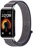  NYLON Cserélhető szíj Huawei Band 10 / Band 9 / Band 8 szürke-lila színben
