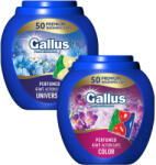 Gallus 4 az 1-ben folyékony mosókapszula Univerzális + Color (2x50 db) (4251415303552-4251415303545)