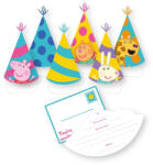 Amscan Peppa malac Celebration party meghívó 6 db-os (DPA9918347) - kidsfashion