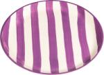 Zafferano Farfurie pentru prânz Lido Righe cu dungă 28 cm violet (RIG0906)