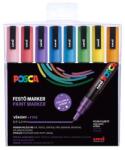 uni Dekormarker készlet, 0, 9-1, 3 mm, UNI "Posca PC-3ML", 8 különböző csillogó szín (TUPC3MLCSKL) - primatinta