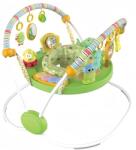 WePro Store babaugró játékközponttal, állítható magasságú, 360 fokban forgó üléssel, hangokkal, fényekkel és interaktív kiegészítőkkel, ideális 6 hónapos kortól, zöld