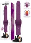 Action Roxer Heating, Thrusting & Vibrating Sex Machine with Remote Control Purple