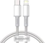 Baseus High Density Braided Series Fast Charging Datový Kabel USB-C - Lighting 20W 1m White