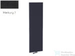 Radeco PARYS 1 1800x500 design radiátor törölközőtartó nélkül, MERKURY 7 (matt fekete) színben (Radeco_PARYS_1_MERKURY7)