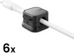 Joyroom Mágneses Kábelrendező x 6 db - Fekete (JR-ZS368_B6)