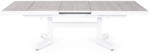 Bizzotto ROBERT fehér és szürke kerámia állítható magasságú, bővíthető kerti asztal 143-183cm