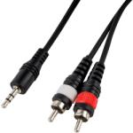 Cascha Cablu Cascha - HH 2098, 2х RCA/3.5 mm, 3 m, negru (HH 2098)