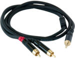 Master Audio Кабел Master Audio - RCA351, 2x RCA/3.5 mm, 1 m, черен (RCA351)