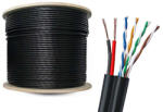 Safer Cablu de retea UTP Cat5e cu alimentare 2x0.75mm, Cupru, 305 metri, Safer, SAF-UTPCU-CAT5E+POWER-305M (SAF-UTPCU-CAT5E+POWER-305M)