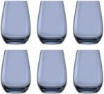  Pahare - colorat, Elements, set de 6, albastru-gri, 465 ml Pahar