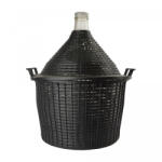  Sticle de sticla, balon de sticla, 25L, cu deschidere normală cu coș, dop de plastic Pahar
