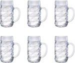  Halba de bere, Pahare bere, Cana bere set 6, Diamond - 0, 5 litri Pahar