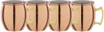  Set de 4 Mini cana cupru Moscow Pahar