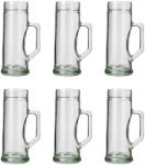  Halba de bere, Pahare bere, Cana bere set 6, Premium, neted - 0, 5 litri Pahar