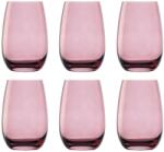  Pahare - colorat, Elements, set de 6, liliac, 335 ml Pahar