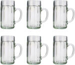 Halba de bere, Pahare bere, Cana bere set 6, colţ - 1 litru Pahar