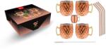  Set cana cupru Diamond Moscow Mule Pahar