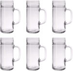  Halba de bere, Pahare bere, Cana bere set 6, Light Mug - 0, 5 litri Pahar