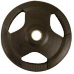  PL26 (30 mm) Fekete fogós gumírozott tárcsa 15 kg Súlytárcsa