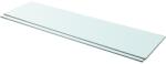  2 db átlátszó üveg paneles polc 110 x 30 cm
