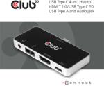 Club 3D Hub USB Club 3D - CSV-1591 (3.1 USB-C Gen 1 către HDMI, 2.0 USB-A, USB-C 100W, 3.5 Jack, 4k60Hz) (CSV-1591)