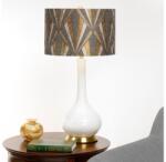 Elstead Lighting Elstead MILO-AB-TL-VOGPB - Asztali lámpa MILO 1xE27/60W/230V szürke/arany ED0714 (ED0714)