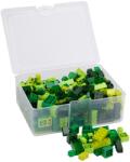 Q-BRICKS Vegyes építőkocka készlet különböző zöld színekben | építőkocka készlet | 300 db építőkocka | Q-BRiCKS® (QBBOX-MGRE-BX300)