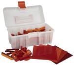 Q-BRICKS Vegyes piros építőkocka készlet (alapkockák) | építőkocka készlet | 600 db építőkocka | Q-BRiCKS® (QBCASE-MRED-BX600)