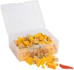 Q-BRICKS Vegyes építőkocka készlet különböző sárga színekben | építőkocka készlet | 300 db építőkocka | Q-BRiCKS® (QBBOX-MYEL-BX300)