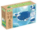 BiOBUDDi Sarkvidék - 2 az 1-ben bálna vagy fóka | építőjáték | 12 db építőkocka | BiOBUDDi BB-0101 (BB-0101)