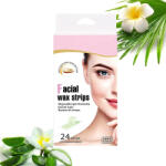 Soucho 24 db-os arc- és intim hideggyanta csíkok - 1 csomag (soucho-facialwax-24pcs)